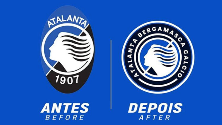 Proposta de mudança para o escudo da Atalanta.