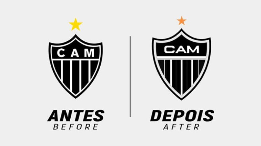 Redesenho de escudos de futebol: Atlético Mineiro.