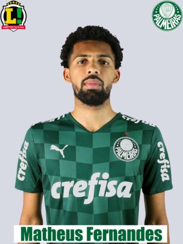 Matheus Fernandes - 6.5 - Fez sua melhor partida pelo Palmeiras desde o retorno. Sendo o homem experiente do meio-campo, cadenciou a partida.  