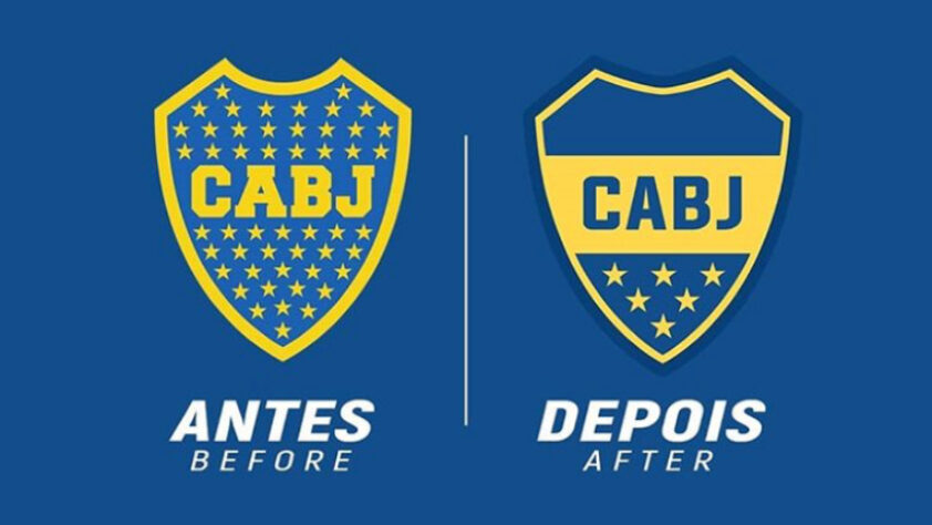Redesenho de escudos de futebol: Boca Juniors