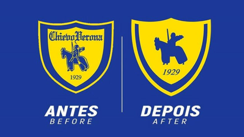 Redesenho de escudos de futebol: Chievo.