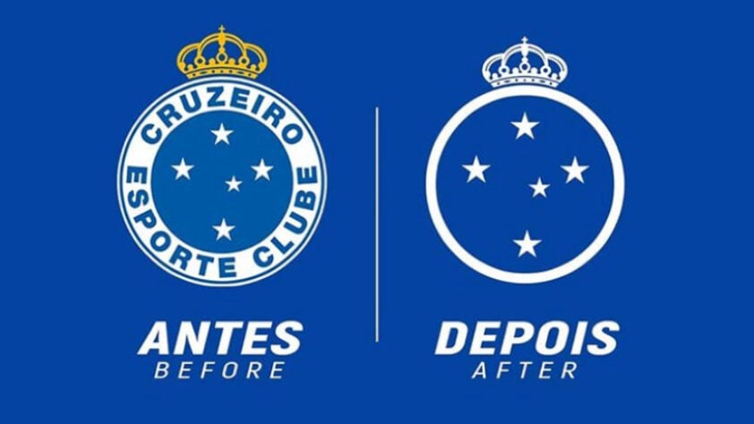 Redesenho de escudos de futebol: Cruzeiro.