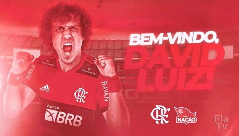 FECHADO - É oficial: David Luiz é o novo reforço do Flamengo para a temporada. Neste sábado, o Rubro-Negro anunciou a contratação do zagueiro, que firma contrato até o fim de 2022. Na última sexta-feira, os representantes do jogador e os dirigentes do clube se reuniram e falava apenas a assinatura do contrato para o anúncio do reforço.