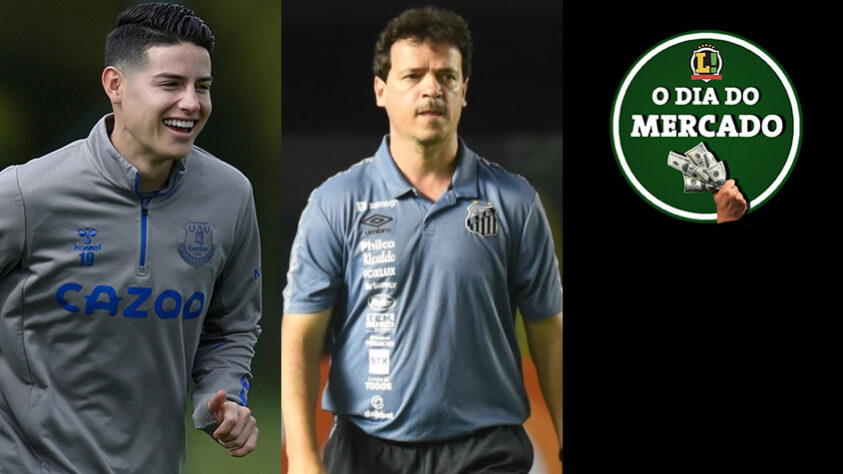 O final de semana terminou agitado. Fernando Diniz não é mais o técnico do Santos, James Rodríguez pode jogar na Turquia, futuro de Nenê segue indefinido no Fluminense... Veja essas e outras notícias na galeria do LANCE! com o Dia do Mercado