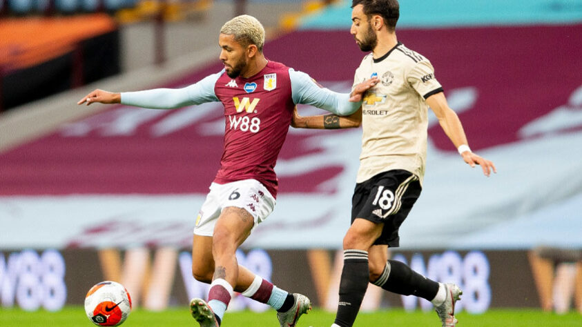 Douglas Luiz: na grande vitória do Aston Villa por 1 a 0 sobre o Manchester United em pleno Old Trafford, o volante campeão olímpico deu a assistência para o gol de Hause.