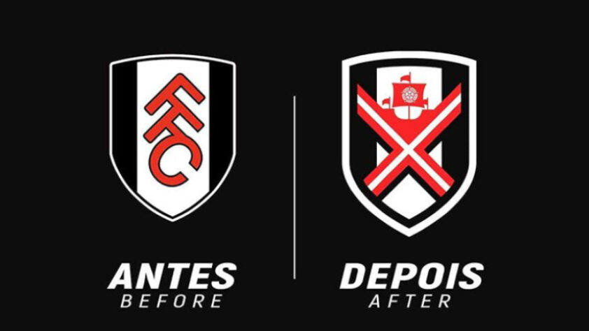 Proposta de mudança para o escudo do Fulham.