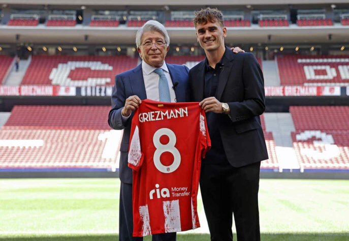 Antoine Griezmann - Atacante - Clube: Atlético de Madrid (pertence ao Barcelona) - Multa rescisória: 850 milhões de euros (R$5,5 bilhões)