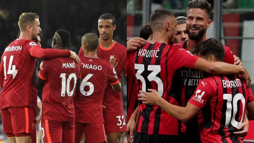 15/09 (quarta-feira) - 16h - LIVERPOOL x MILAN - Um super clássico europeu com 13 títulos de Champions League em campo. O Liverpool mantém sua base de anos, com Salah, Firmino, Mané e companhia, e atualmente divide a liderança da Premier League com Chelsea e Manchester United, com dez pontos. O Milan ficou em terceiro na última temporada do campeonato italiano, retorna à Champions após sete anos e, assim como o Liverpool, divide a liderança da liga nacional (com Roma e Napoli): são três vitórias em três jogos e nove pontos ao todo.