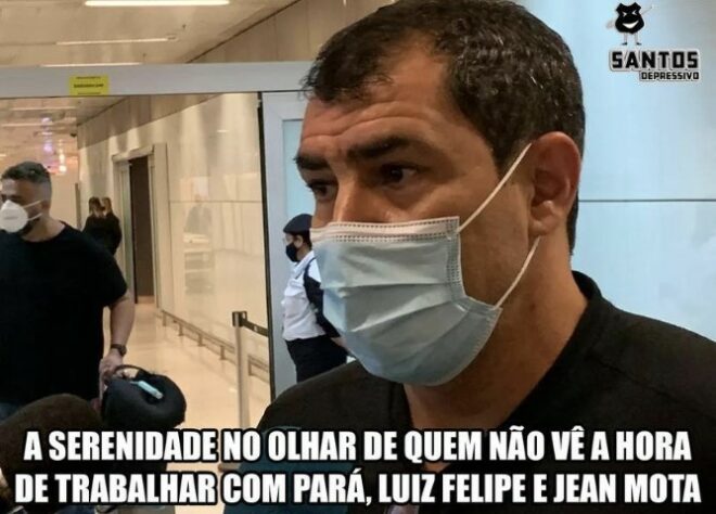 Torcedores fazem memes com Fábio Carille no Santos