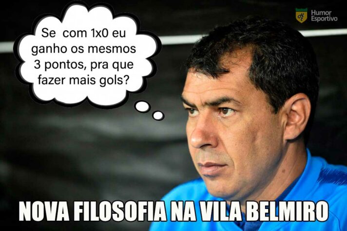 Torcedores fazem memes com Fábio Carille no Santos