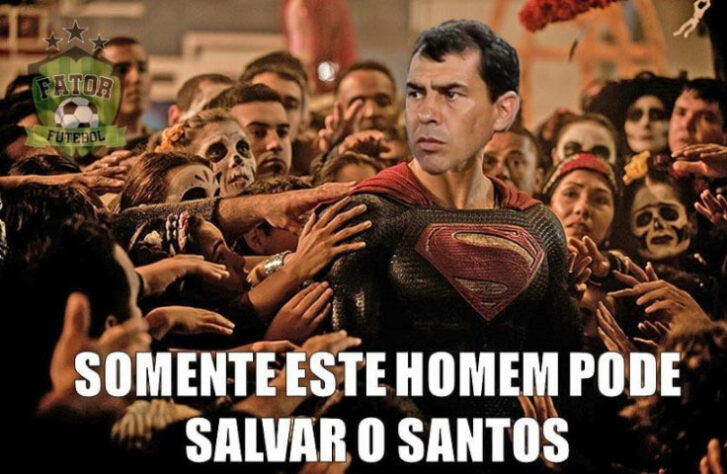 Torcedores fazem memes com Fábio Carille no Santos