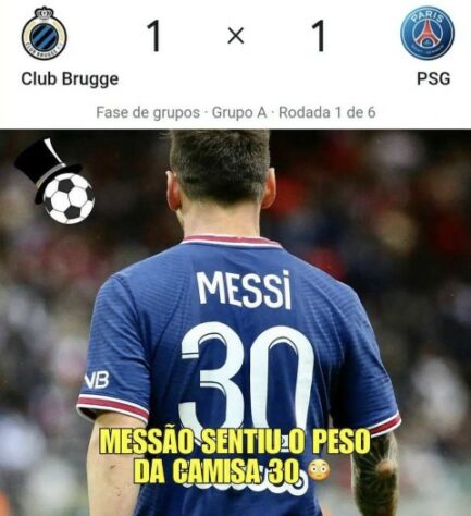 Champions League: os melhores memes de Brugge 1 x 1 Paris Saint-Germain