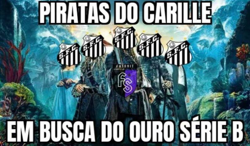 Vão cair? Em situação delicada no Brasileirão, Santos e Grêmio são alvo de memes nas redes sociais.