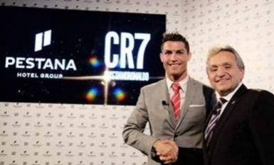 Cristiano Ronaldo também é dono de uma rede de hotéis em parceria com o Grupo Pestana. Os estabelecimentos denominados "Pestana CR7" têm franquias em Madri (Espanha), Lisboa (Portugal) e Funchal (Portugal).