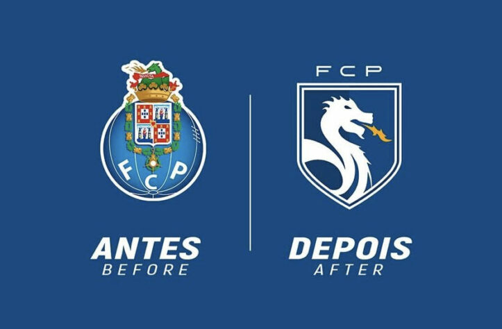 Proposta de mudança para o escudo do Porto, por Lucas Carvalho.