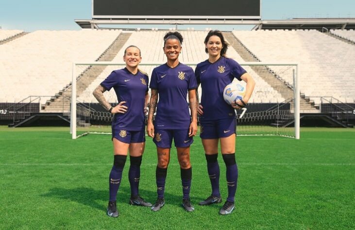 Cacau, Grazi e Gabi Zanotti estrearão o novo uniforme na decisão do Brasileirão Feminino, contra o Palmeiras, na Neo Química Arena, neste domingo, às 21h.