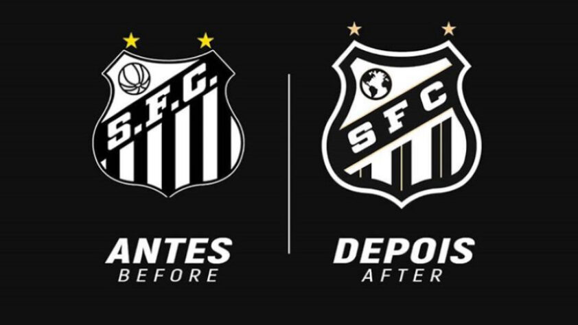 Redesenho de escudos de futebol: Santos