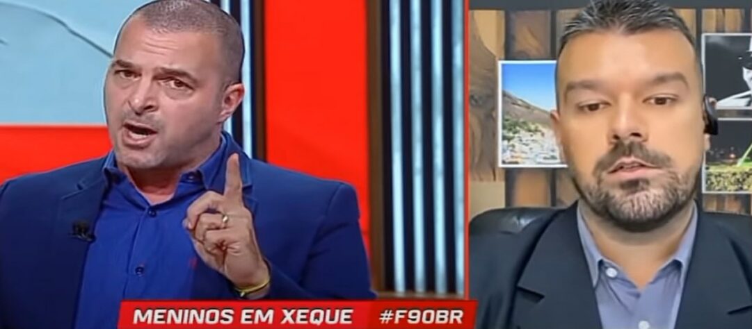 A discussão começou quando Zé Elias afirmou, no programa "F90", que os jogadores estavam perdendo o foco e pensando muito em tatuagens e cortes de cabelo. Pedro Ivo discordou: "Perigoso quando a gente condiciona certos símbolos, como uma tatuagem, que pode ter um significado. Um penteado, que às vezes é algo cultural. Foco é uma coisa, representações no corpo é per igoso ir por esse caminho". Zé, então, rebateu afirmando que o colega estava destorcendo as falas dele e levando para o lado do preconceito. A apresentadora Dani Boaventura colocou panos quentes na situação e encerrou o tema.