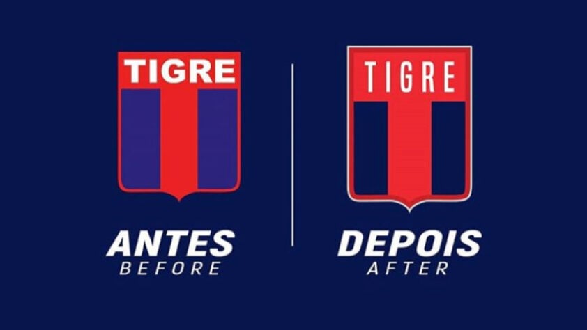 Redesenho de escudos de futebol: Tigre-ARG.