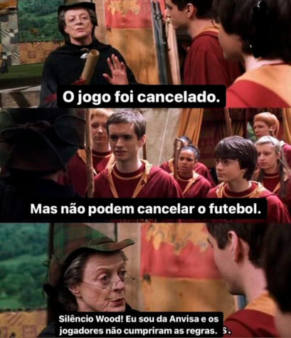 Interrupção do jogo da seleção brasileira vira meme: Anvisa