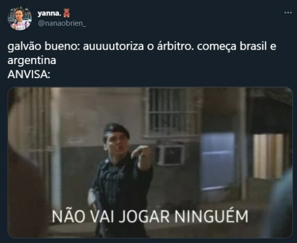 Eliminatórias da Copa do Mundo: Torcedores fazem memes com interrupção de Brasil x Argentina pela Anvisa