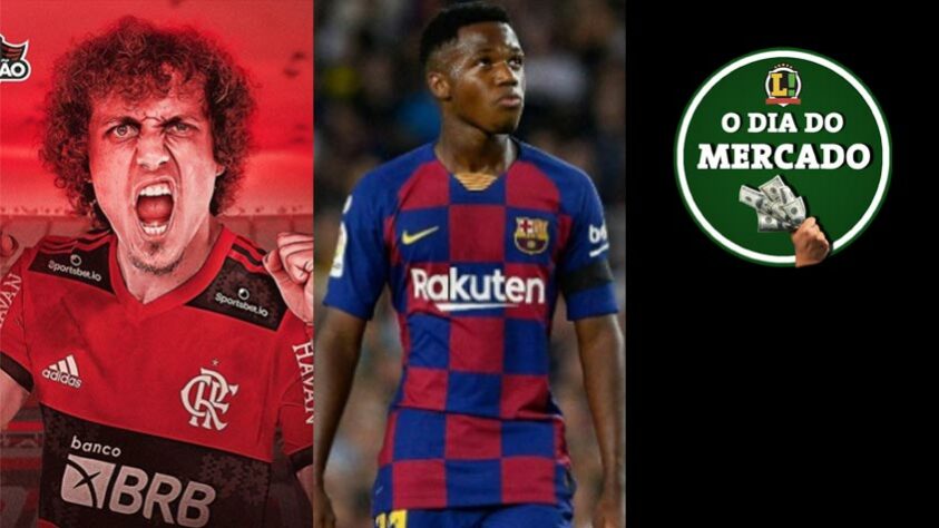 David Luiz é o mais novo reforço do Flamengo para 2021. Promessa da base do Barcelona e que já atua na equipe profissional é especulada no Manchester City. Daniel Alves é colocado na mira de gigante sul-americano. Tudo isso e muito mais no noticiário mais recente do mercado.