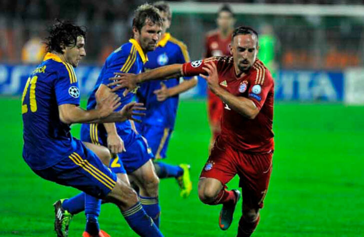 BATE Borisov 3 x 1 Bayern de Munique - Fase de grupos da Champions League de 2012/2013 - Data - 02/10/12 - Estádio - National Olympic Stadium Dinamo.