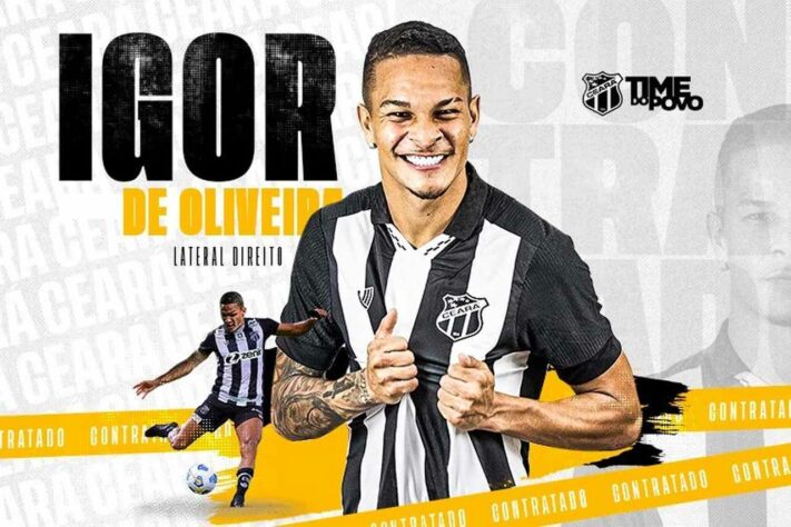 ESQUENTOU - Ex-Coritiba e Juventude, Igor é o mais novo reforço do Ceará para a lateral direita. Com um contrato válido até 2023, o jogador chega com boas expectativas para atuar na equipe cearense.