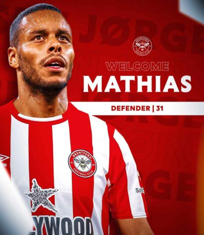 FECHADO - O Brentford anunciou a chegada do zagueiro Mathias Zanka, que estava sem clube e chega de graça ao clube inglês por uma temporada.