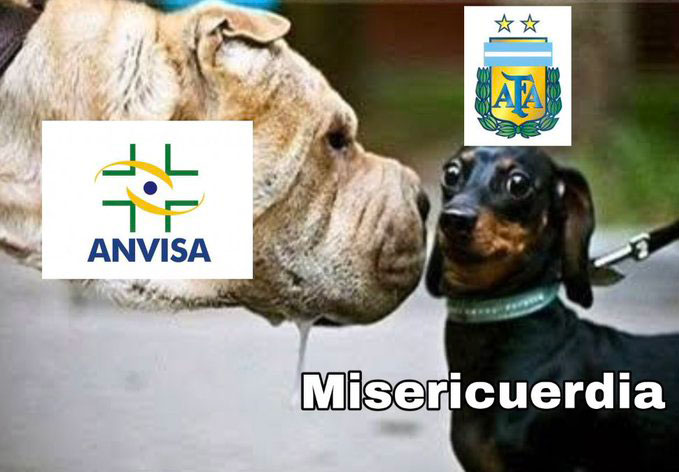 Interrupção do jogo da seleção brasileira vira meme: Anvisa