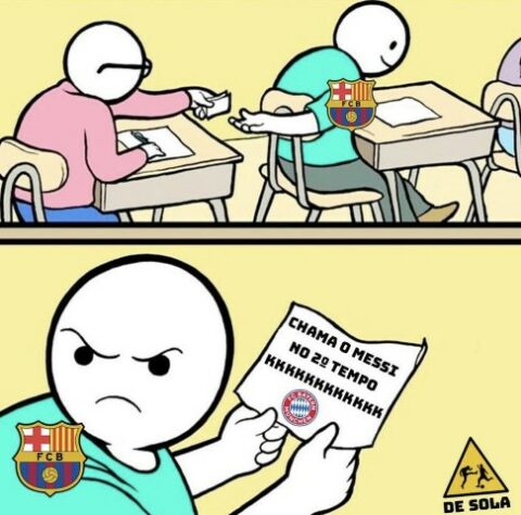 Champions League: os melhores memes de Barcelona 0 x 3 Bayern de Munique