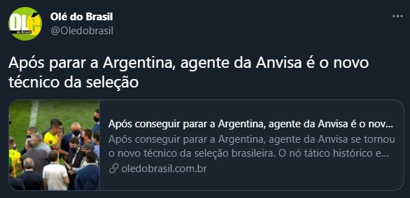 Interrupção do jogo da seleção brasileira vira meme: Anvisa