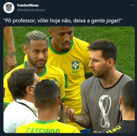 Interrupção do jogo da seleção brasileira vira meme: Anvisa, craque do jogo