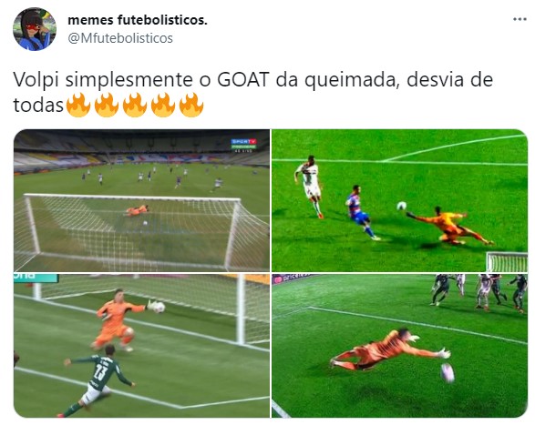 Tiago Volpi é alvo de memes após falha contra o Fortaleza