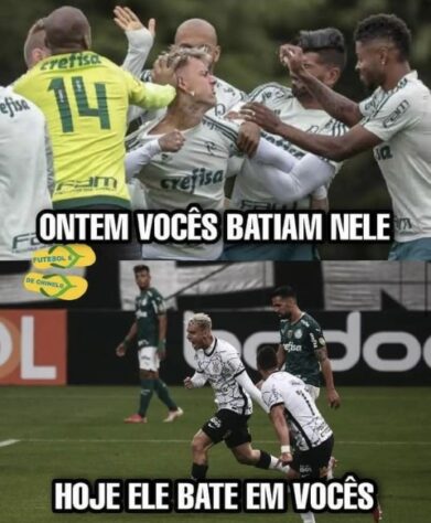 Róger Guedes e Quarteto Fantástico foram protagonistas das brincadeiras da última vitória do Corinthians sobre o Palmeiras.