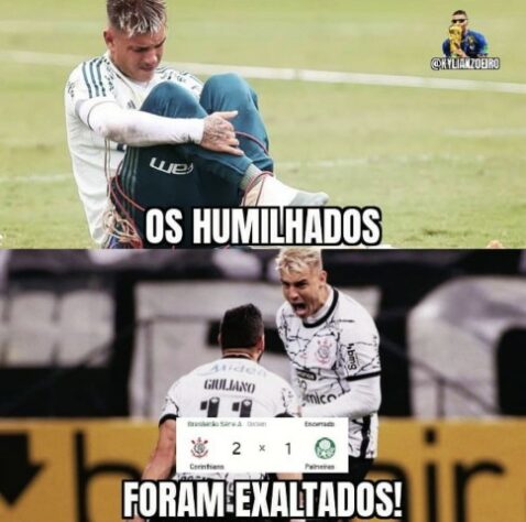 Brasileirão: os melhores memes de Corinthians 2 x 1 Palmeiras