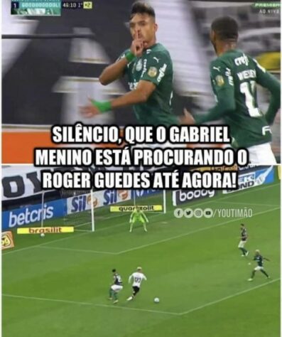 Róger Guedes e Quarteto Fantástico foram protagonistas das brincadeiras da última vitória do Corinthians sobre o Palmeiras.