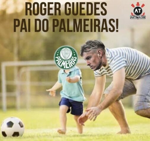 Róger Guedes e Quarteto Fantástico foram protagonistas das brincadeiras da última vitória do Corinthians sobre o Palmeiras.