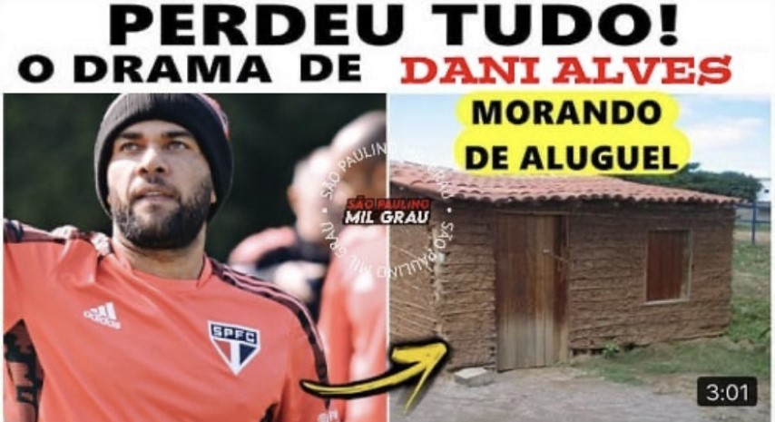 Fora do São Paulo, Daniel Alves protagoniza memes nas redes sociais