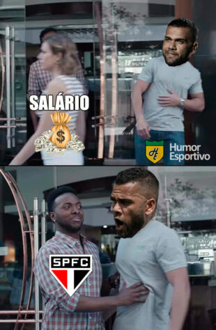 Fora do São Paulo, Daniel Alves protagoniza memes nas redes sociais