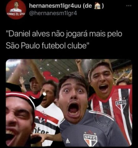 Fora do São Paulo, Daniel Alves protagoniza memes nas redes sociais