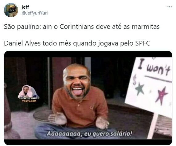 Fora do São Paulo, Daniel Alves protagoniza memes nas redes sociais