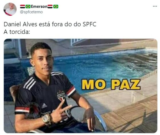 Fora do São Paulo, Daniel Alves protagoniza memes nas redes sociais