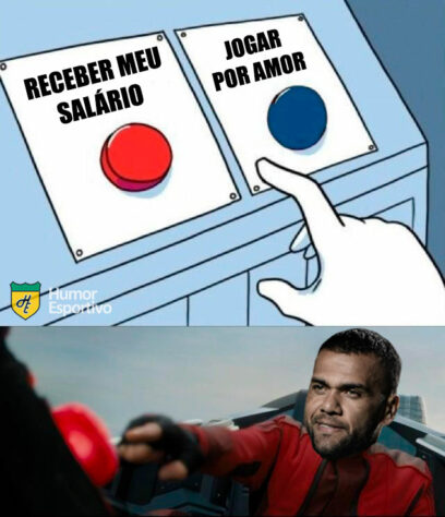 Fora do São Paulo, Daniel Alves protagoniza memes nas redes sociais