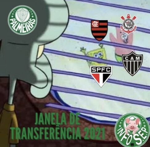 Torcedores brincam com falta de contratações do Palmeiras