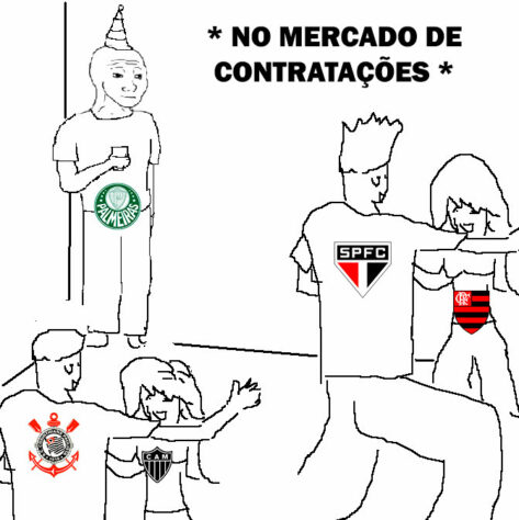 Torcedores brincam com falta de contratações do Palmeiras