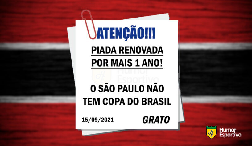 A equipe comandada por Hernán Crespo foi derrotada por 3 a 1 pelo Fortaleza, deu adeus à competição e acabou virando piada nas redes sociais. Zoeiras com Volpi e com a ausência de títulos do Tricolor Paulista na Copa do Brasil fizeram sucesso. Confira! (Por Humor Esportivo)