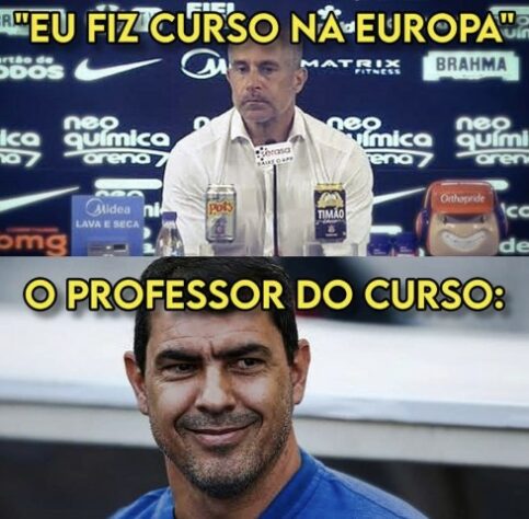 Sylvinho é alvo de memes dos corintianos