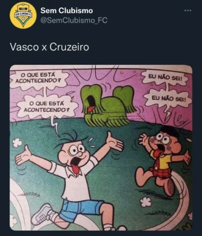 Brasileirão Série B: empate entre Vasco x Cruzeiro, com falha em transmissão da Rede Globo, gerou brincadeiras nas redes sociais