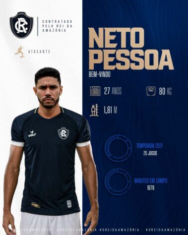 FECHADO - O Remo ainda não descansou no mercado e contratou o atacante Neto Pessoa, ex-Botafogo-SP, para o restante de 2021.